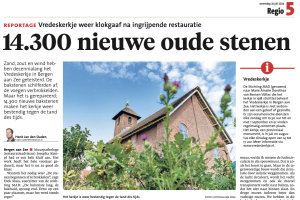 Vredeskerkje klokgaaf na ingrijpende restauratie